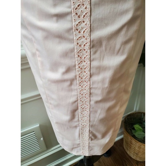 Bloomingdale's Basler Women's Pink Round Neck Short Sleeve Knee Length Dress - Picture 4 of 12